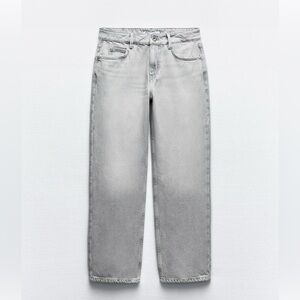 ZARA Z1975 MID RISE STRAIGHT JEANS